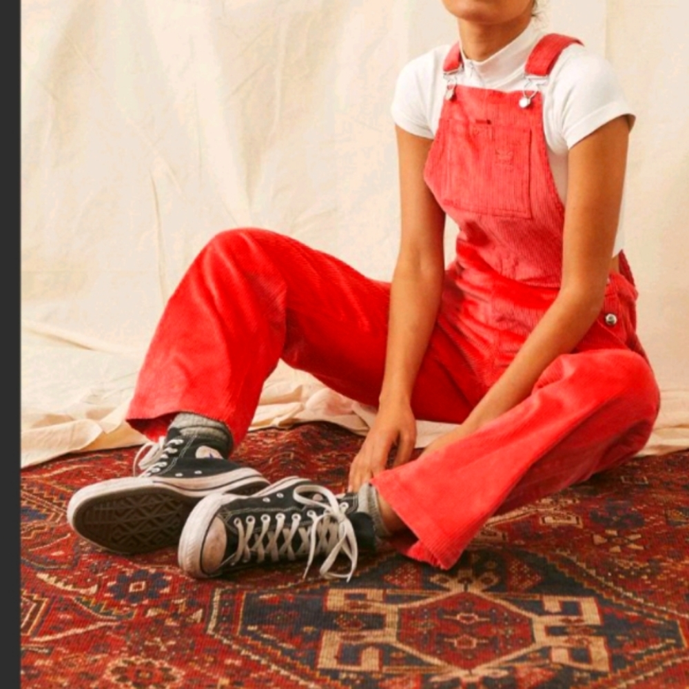 Adidas Originals Corduroy Pink Dungarees/Overalls
